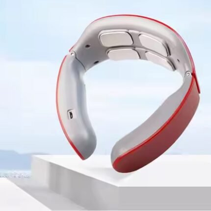 4 Heads Smart Electric Neck and Back Pulse Massager (1 Pc Mix Design)