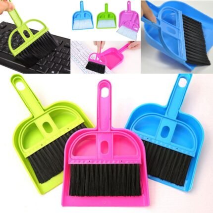 Mini Dustpan with Brush Broom Set for Multipurpose Cleaning pcs