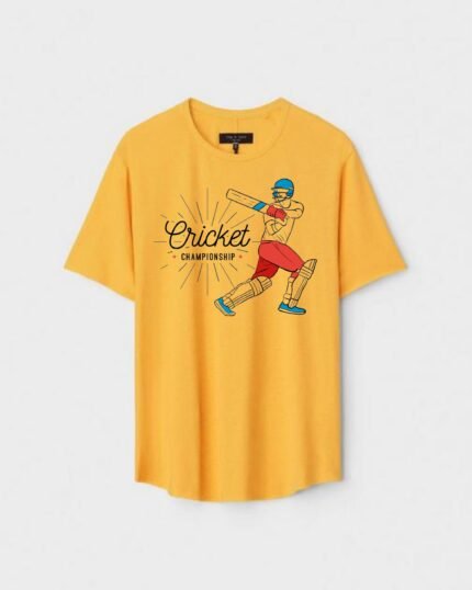 Unisex Designer Premium Quality Printed T-Shirt For Boys And Girls :: Cloth type : Cotton - Colour :: Yellow