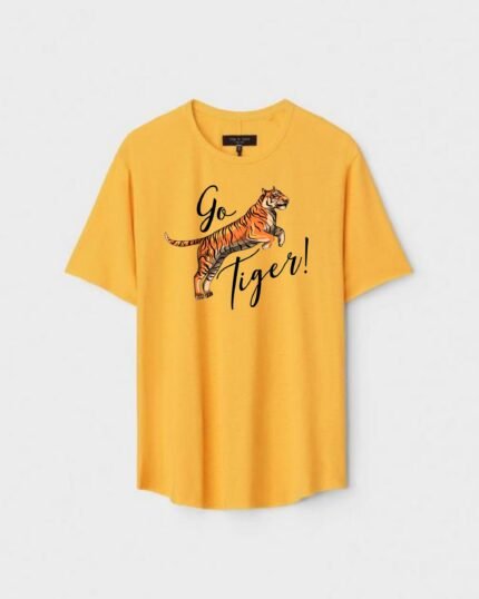 Unisex Designer Premium Quality Printed T-Shirt For Boys And Girls :: Cloth type : Cotton - Colour :: Yellow