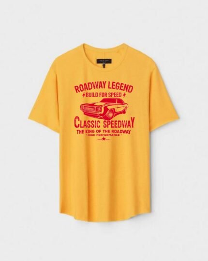 Unisex Designer Premium Quality Printed T-Shirt For Boys And Girls :: Cloth type : Cotton - Colour :: Yellow